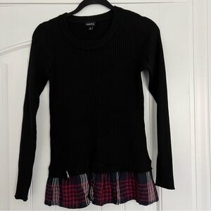Torrid Black Ribbed Knit Sweater